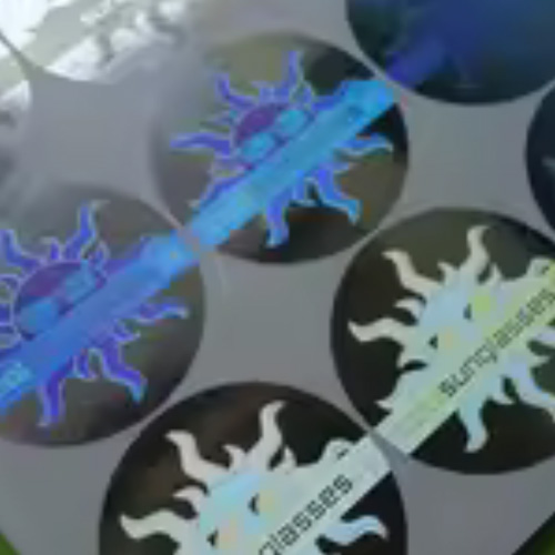 Customized Text Hologram Stickers