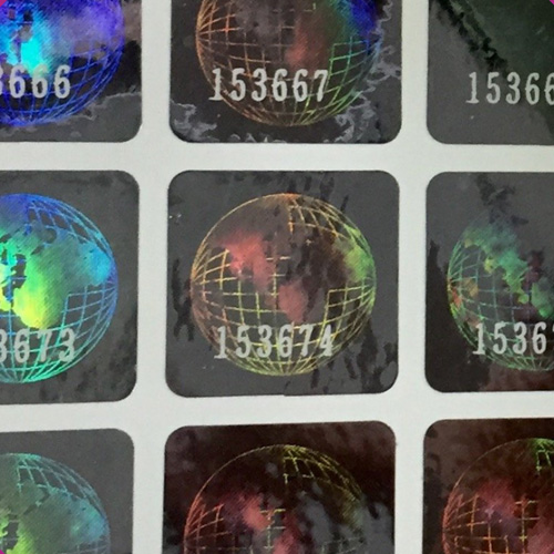 Hologram with Laser Numbering